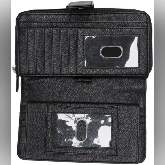 NWT All-in-One Leather Continental Wallet by MUNDI SMALL LEATHER GOODS - Picture 4 of 4